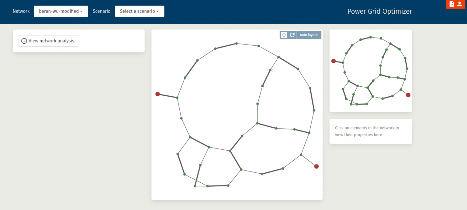 Screenshot of the PGO web app GUI overview